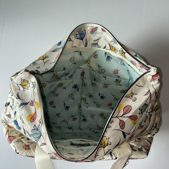 Lug Ferry XL Expandable Carry-All Tote Bag Hummingbird Floral - Picture 10 of 13